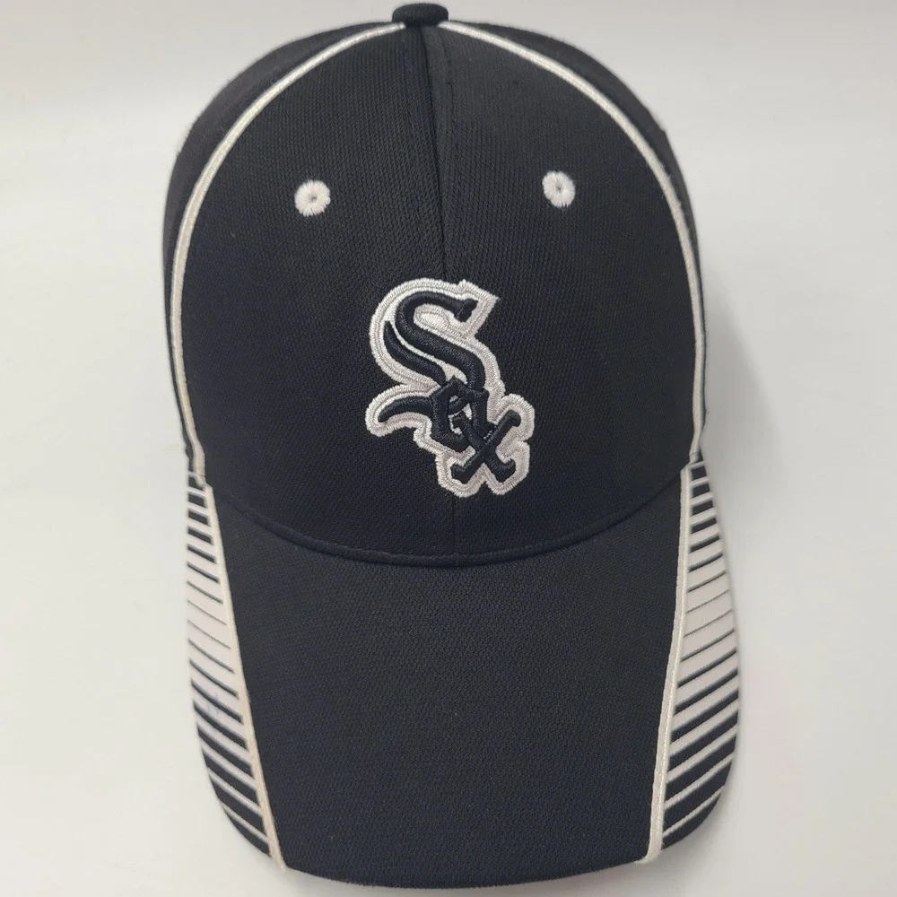 Kids Chicago White Sox Hat Adjustable 47 Brand Black White MLB Baseball Boys